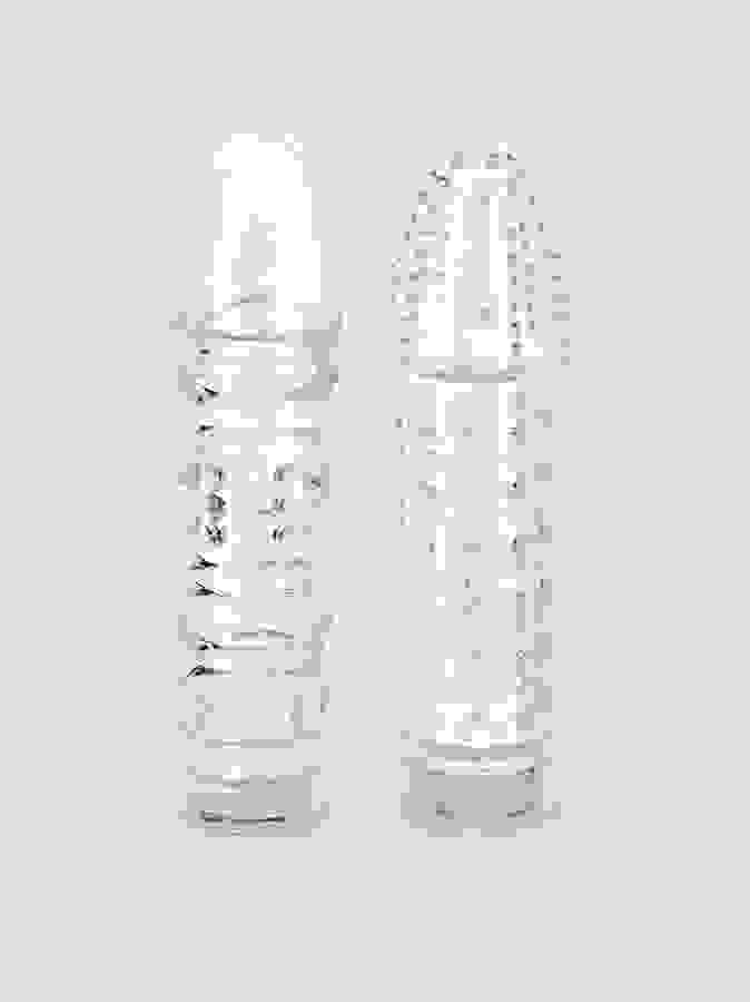 Lovehoney Twin Teasers Textured Penis Sleeves (2 Pack), Clear, hi-res